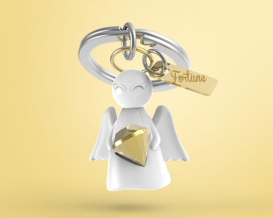 Porte clés Ange de la Bonne Fortune Meta[l]morphose | Boutique d'objets cadeaux designs CoolDesign.fr