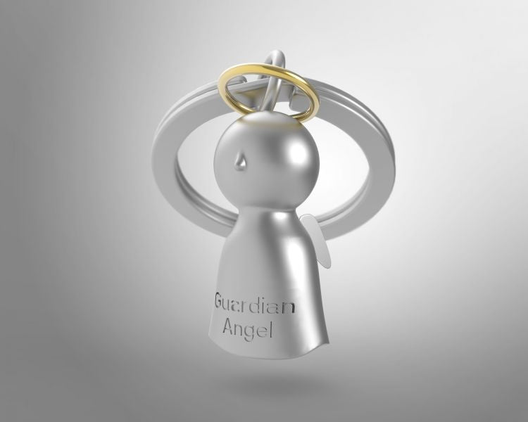 Porte clés Ange Gardien Meta[l]morphose | Boutique d'objets cadeaux designs CoolDesign.fr