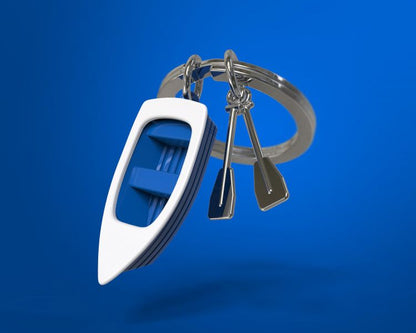 Porte clés Barque Bleue Meta[l]morphose | Boutique d'objets cadeaux designs CoolDesign.fr