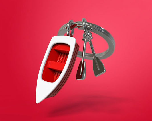 Porte clés Barque Rouge Meta[l]morphose | Boutique d'objets cadeaux designs CoolDesign.fr