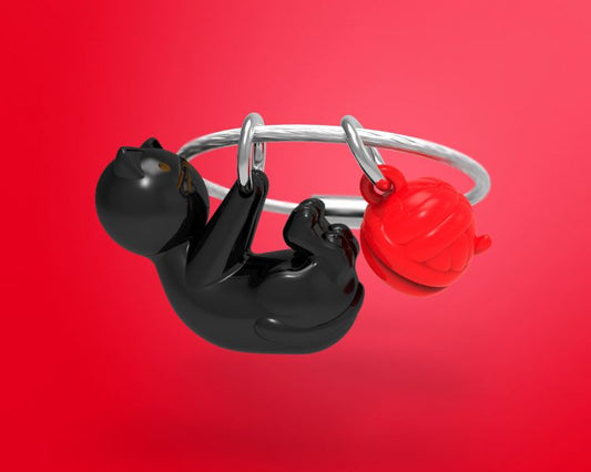 Porte clés Chat Noir Meta[l]morphose | Boutique d'objets cadeaux designs CoolDesign.fr