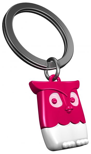 Porte clés Hibou Rose Meta[l]morphose | Boutique d'objets cadeaux designs CoolDesign.fr
