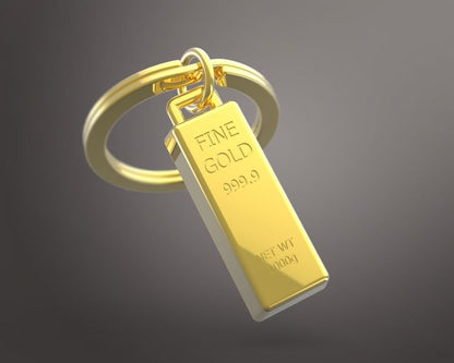 Porte clés Lingot d'Or Meta[l]morphose | Boutique d'objets cadeaux designs CoolDesign.fr