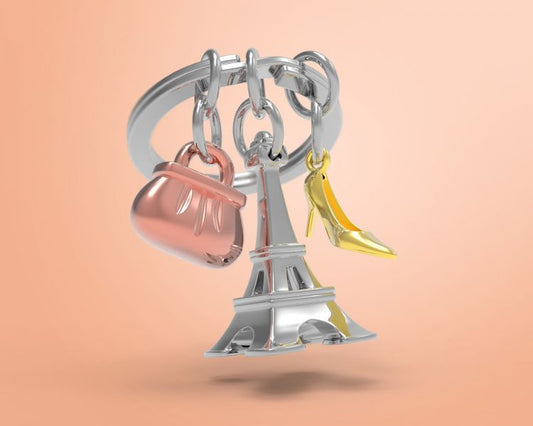 Porte clés Tour Eiffel Argentée Meta[l]morphose | Boutique d'objets cadeaux designs CoolDesign.fr