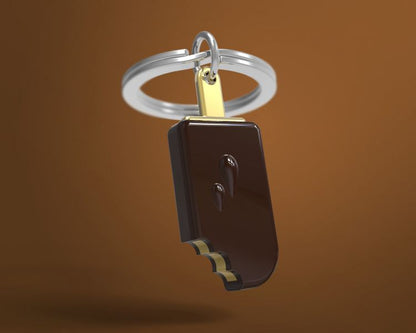 Porte clés Glace Chocolat Meta[l]morphose | Boutique d'objets cadeaux designs CoolDesign.fr