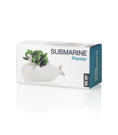 White submarine pot