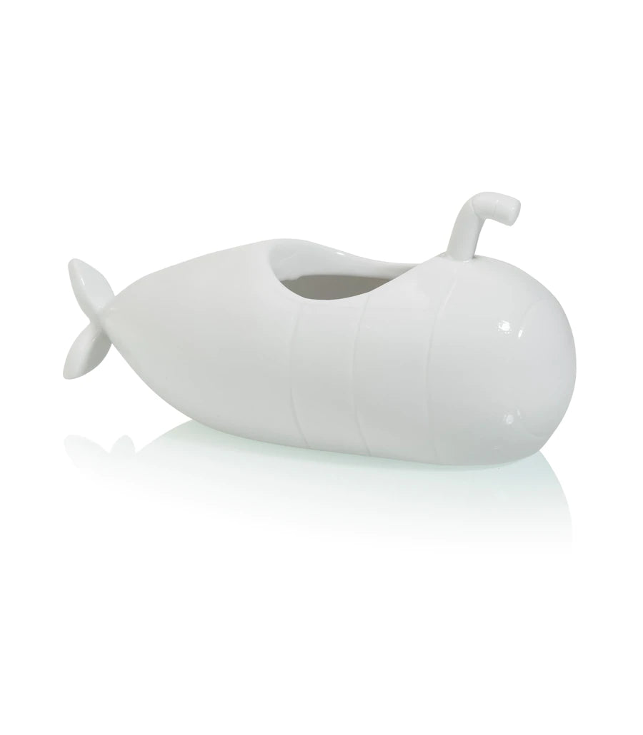 White submarine pot