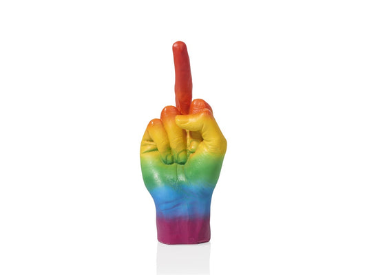F**k Hand Sculpture - Rainbow