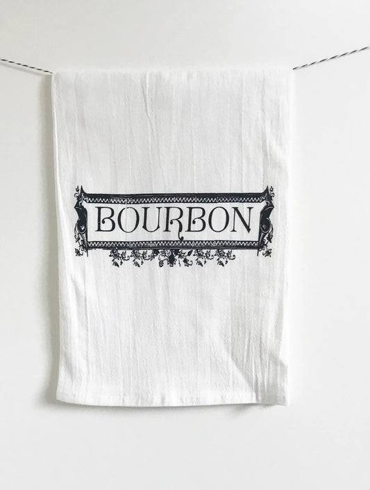Bourbon tea towel