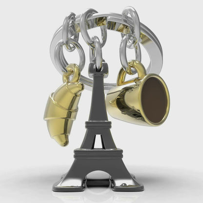 Golden Eiffel Tower Key Porte