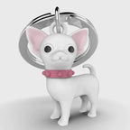Valkoinen chihuahua -avain ovi
