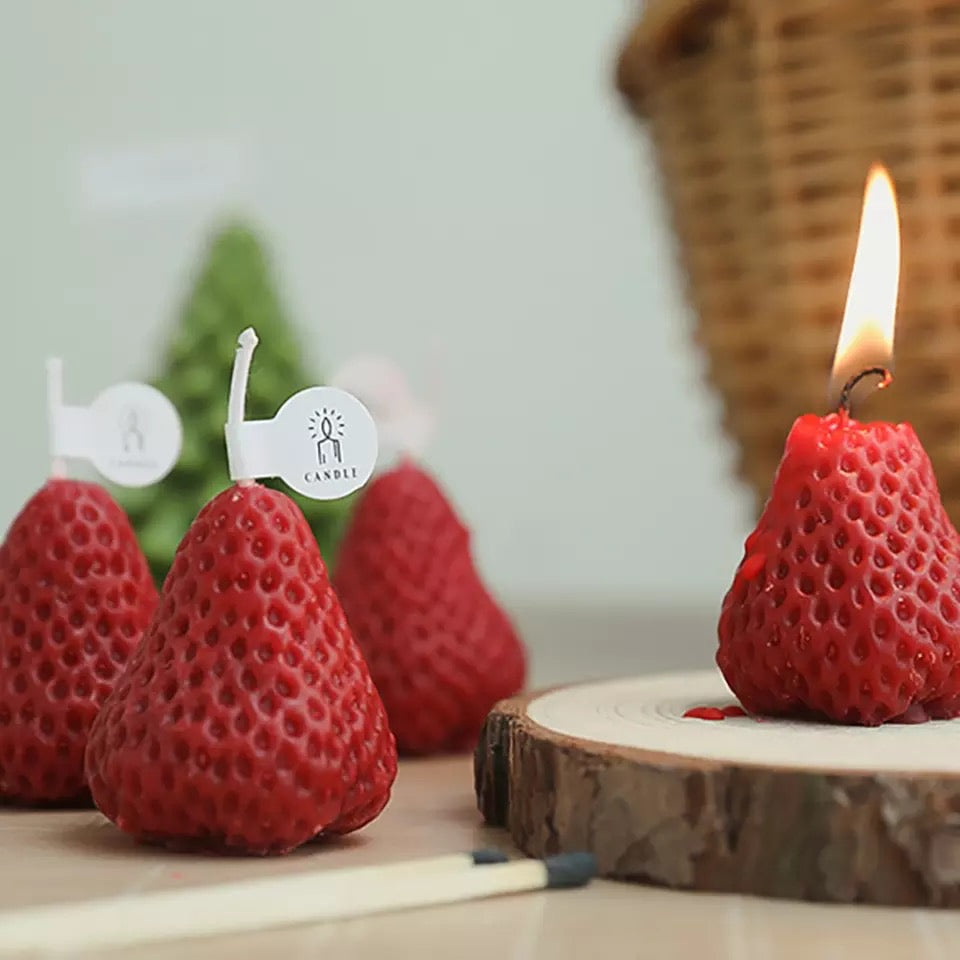 Strawberry candles