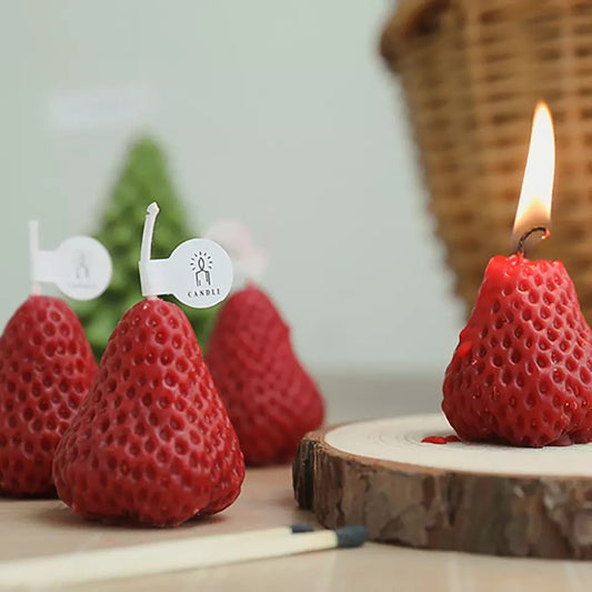 Strawberry candles