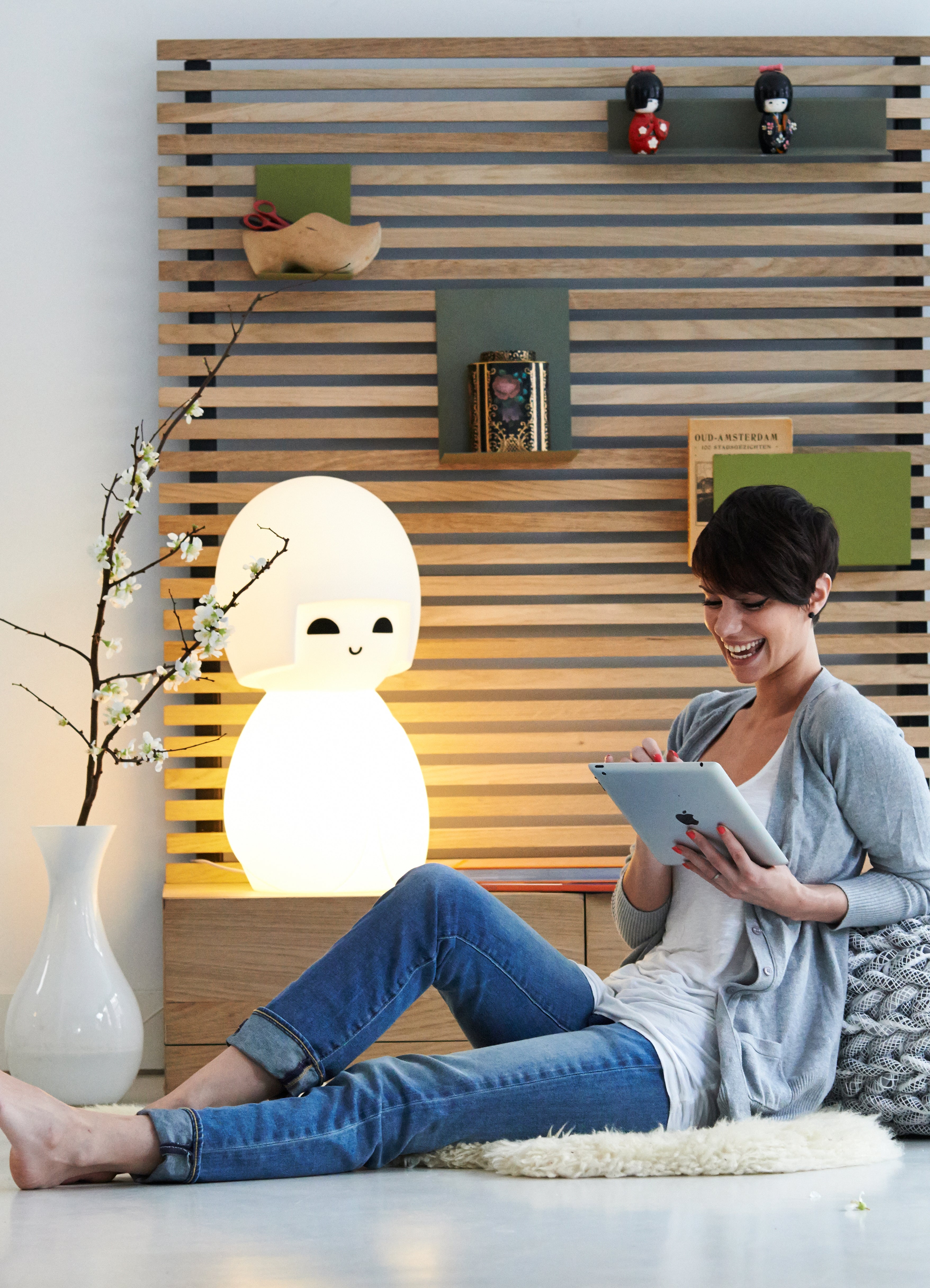 Oggetto regalo di design – lampe kokeshi mr maria 